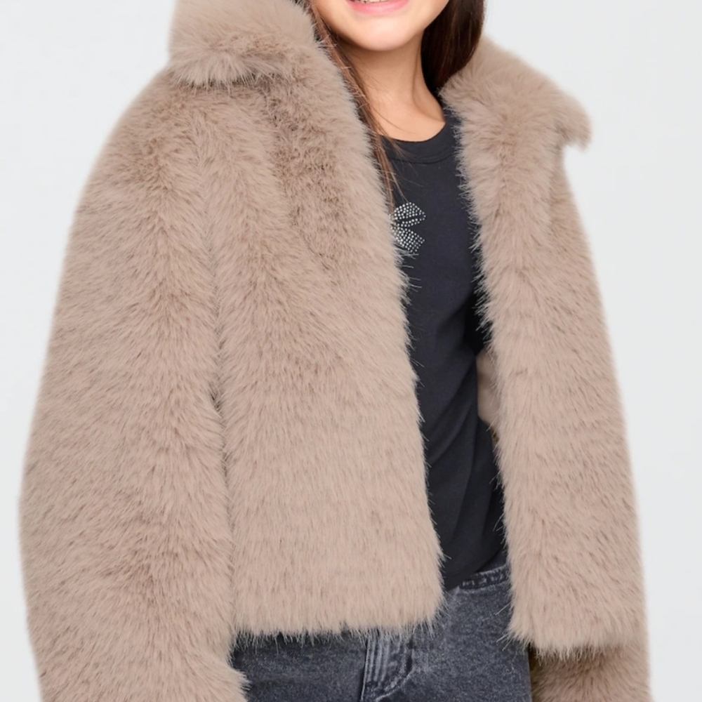 GAP Kids Teddy Jacket in Tan
